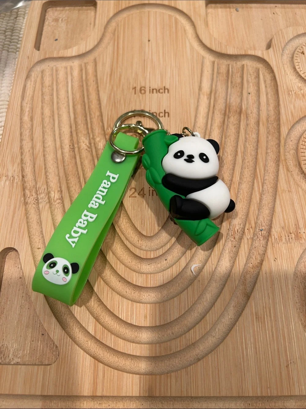 Panda Baby Green Panda Keychain for Kids